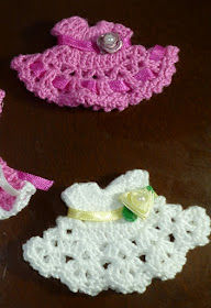 Vestidinhos de Crochê  Lembrancinha de Maternidade ou Chá de Fraldas