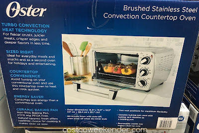 Costco 1871951 - Oster TSSTTVCG04 Stainless Steel Convection Countertop Oven - great for any kitchen