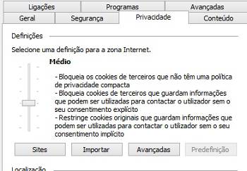 habilitar cookies internet explorer