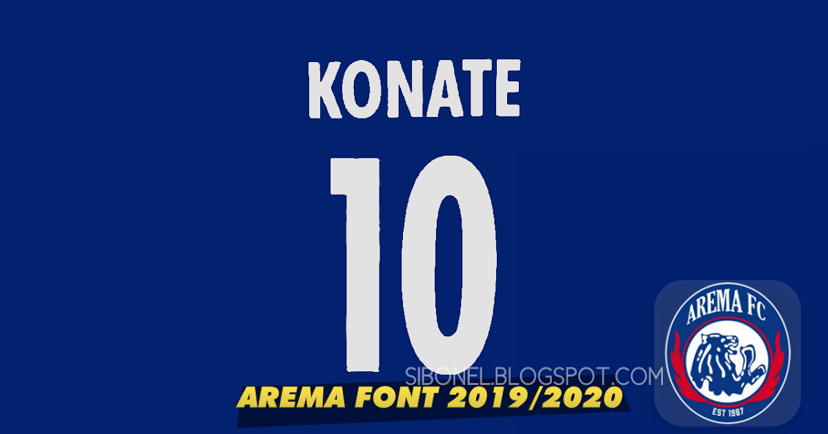 Download Font Jersey Arema  FC 2019  Blog Sibonel