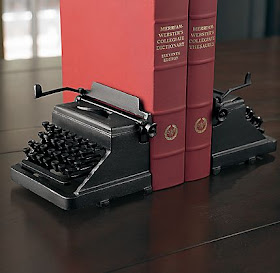 typewriter bookends
