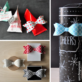 paper bow printables to download for free - for holiday packaging | creativebag.com