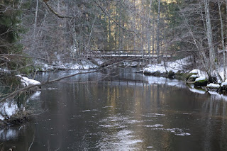Taevaskoja matkaraja sild üle Ahja jõe
