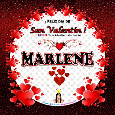 Feliz Día de San Valentín - Nombre Marlene