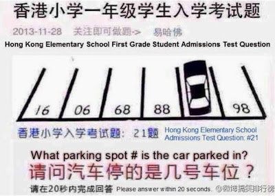 pregunta viral examen de niños en china