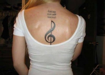 Music Tattoo Design