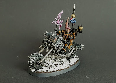 Black Legion Chaos Sorcerer on Bike