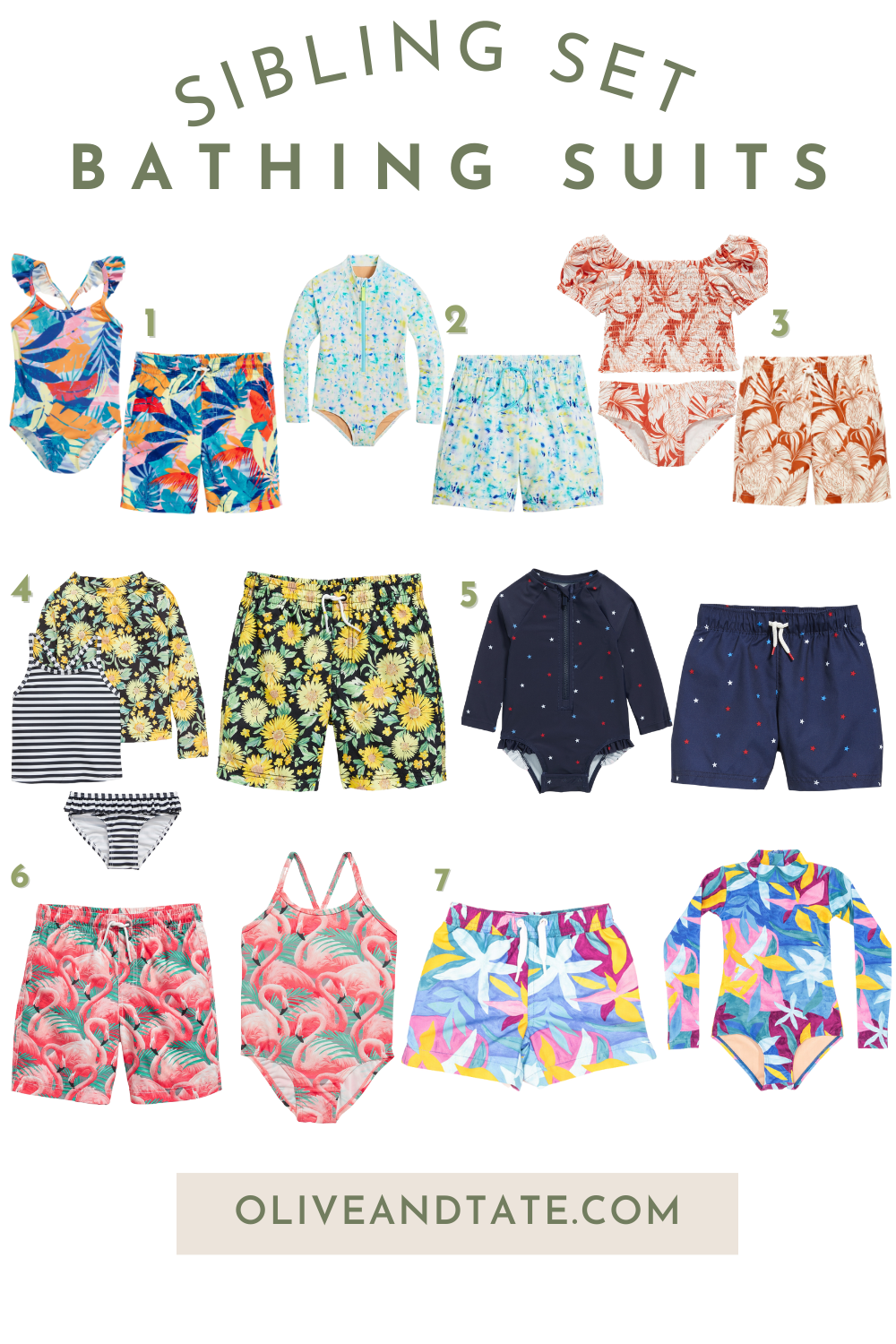 The Best Sibling Set Bathing Suits