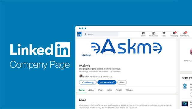 LinkedIn Has launched 3 new features to LinkedIn Pages, Post Templates and Clickable Links, Pinned Comments, Page Commitments: eAskme