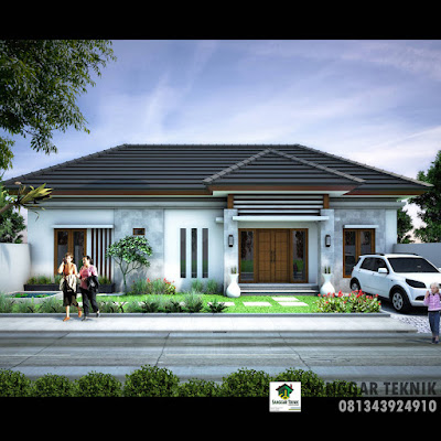 DESAIN RUMAH BALI MODERN BERNUANSA TROPIS