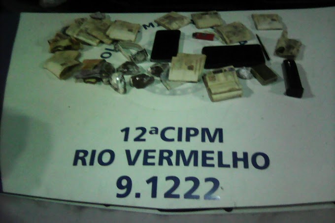 Blitz da 12ª CIPM prende suspeitos de  tráfico de drogas em Ondina  
