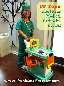 CP Toys Electronic Medical Cart with Scrubs