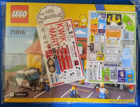 LEGO The Simpson's Kwik E Mart Review set 71016 box contents