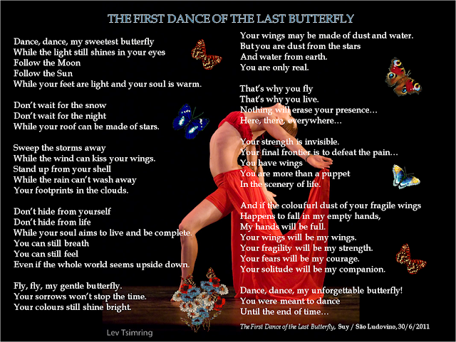 The First Dance of the Last Butterfly, a poem by Suy / São Ludovino.