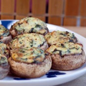 Spinach Cheese Mushrooms