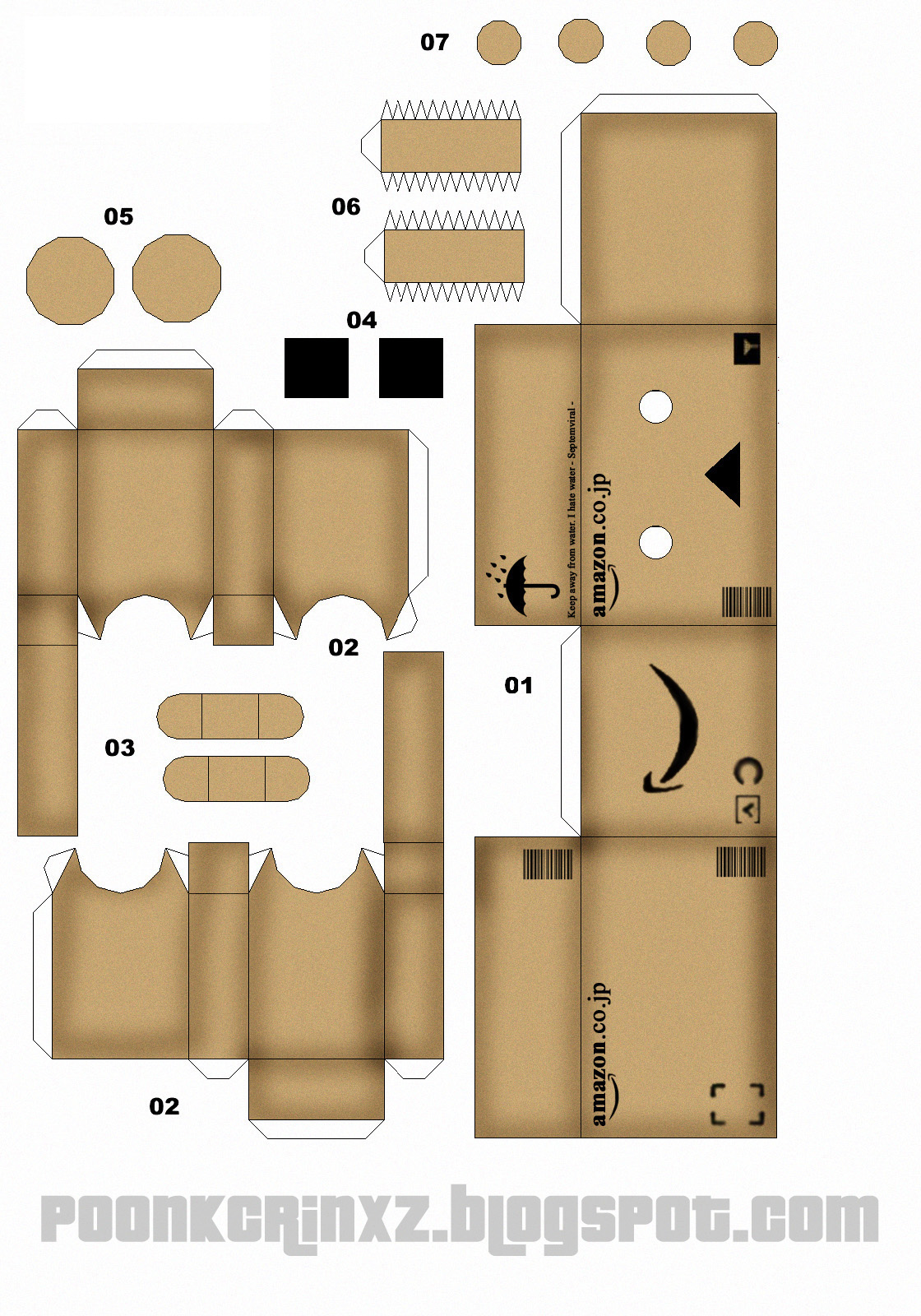 Ancient Manuscript Danbo Papercraft Custom Desain