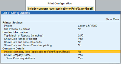 List of Configuration