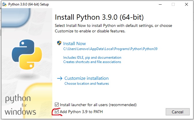 Install Python 1