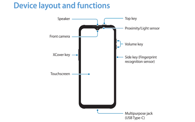 يؤكد دليل المستخدم على بطارية Samsung Galaxy XCover 6 Pro القابلة للإزالة