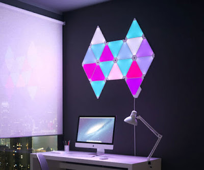 Aurora Smart Modular Lighting Panels Kits, AWESOME LED Lighting Panel Creates Works of Art With Light