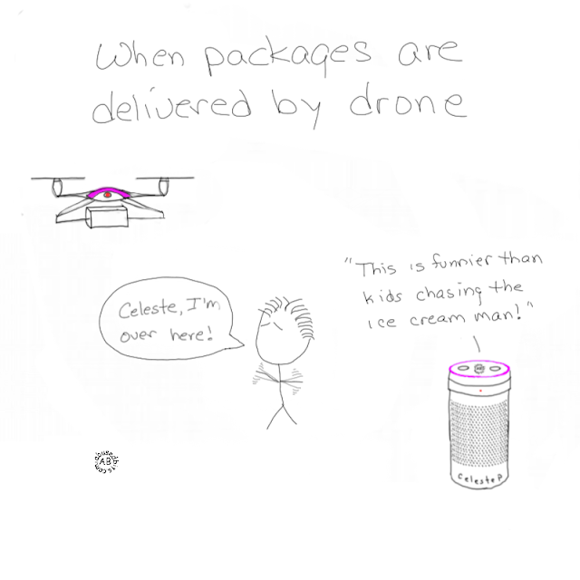 Celeste, Drone, Cartoon