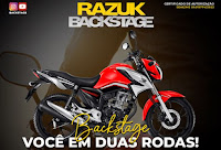 Promoção Razuk Backstage: Compre adesivo do canal, concorra a uma moto CG!