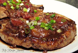 Plum Peachy Seared Pork Chops!