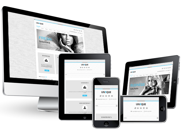 unique theme - Responsive Design