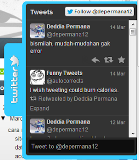 update status twitter dari blog