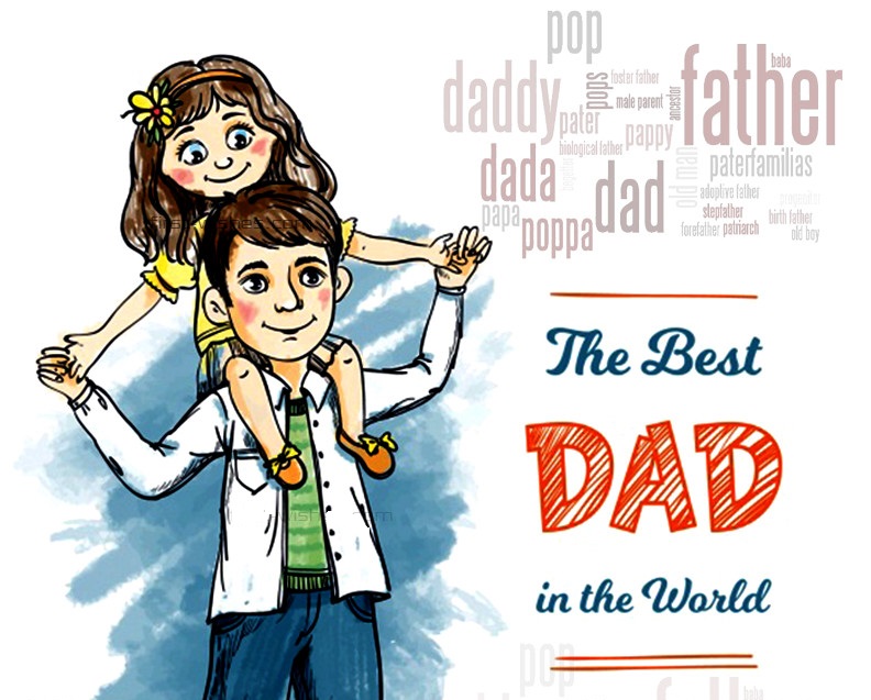 Daughter Fathers day  wishes dad