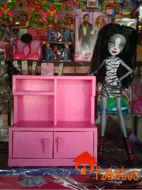 Perabotan Rumah Barbie Lemari Dapur Kecil  FABITUS 
