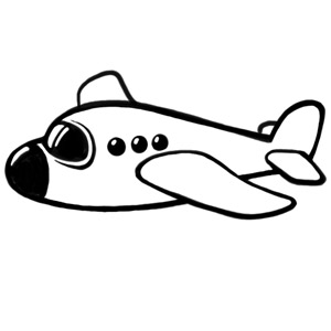 Airplane Coloring Pages on Cute Little Plane Cartoon