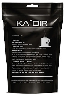 Ka'oir Slimming Tea Review ingredients, warnings and contraindication