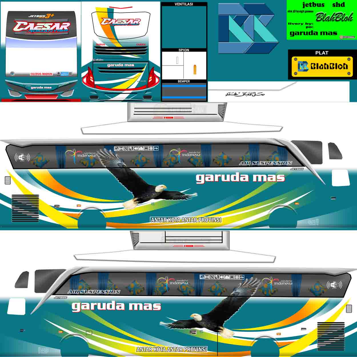 skin bus garuda mas