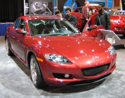 Red Color Mazda RX-8 Wallpaper