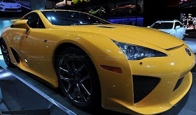 Orange Lexus LFA front side