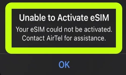 How To Fix Unable To Activate eSIM Your eSIM Could Not Be Activated. Contact Idea For Assistance Problem Solved on Airtel Sim