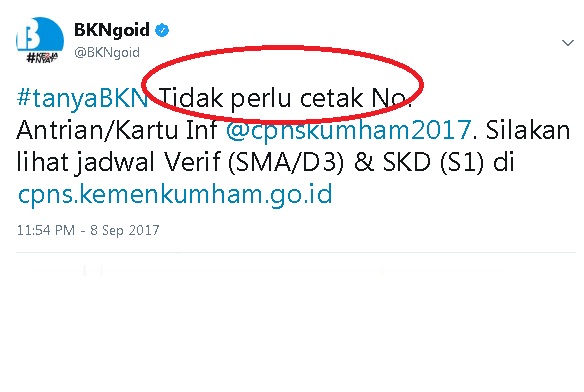 Tidak Perlu Cetak Kartu Informasi dan Nomor Antrian CPNS 