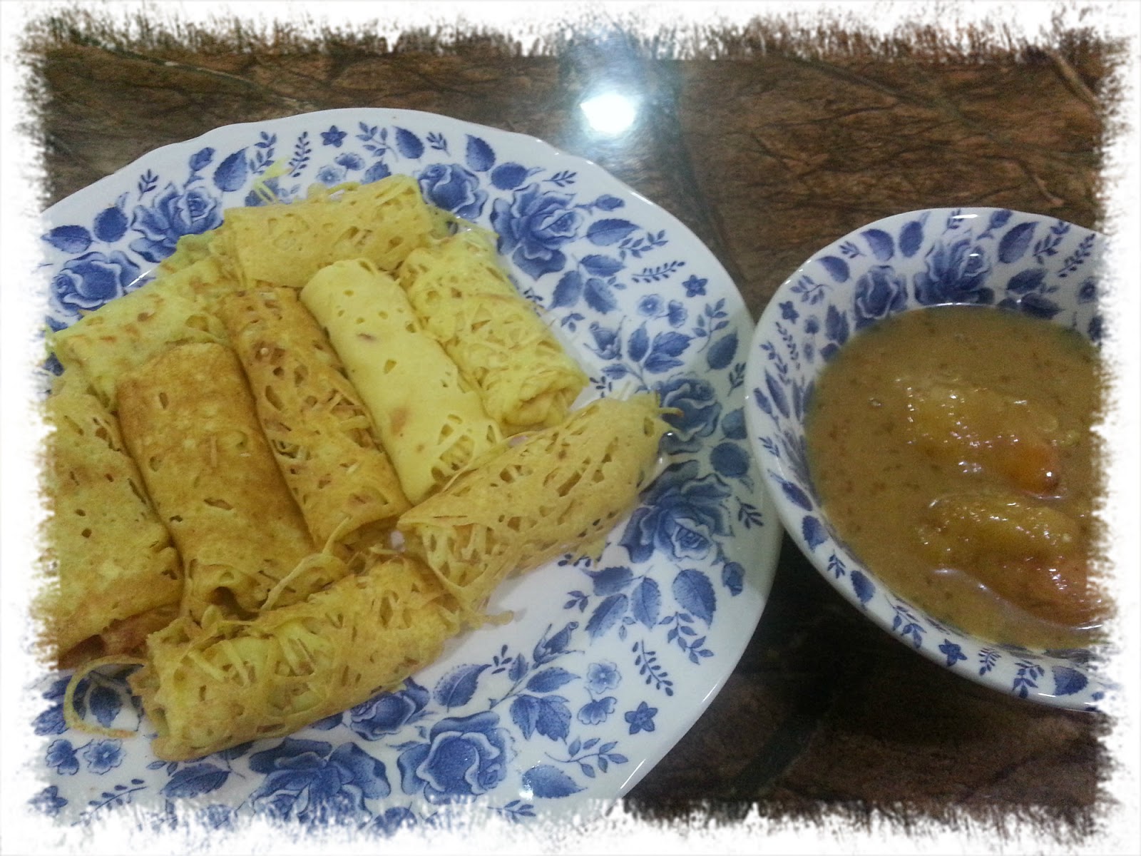 Roti Jala Kuah Durian  i heart us