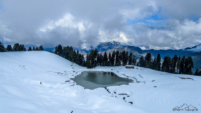 Mandi to Prashar lake winter self supported cycling Rohit kalyana himalayanwomb.blogspot.com