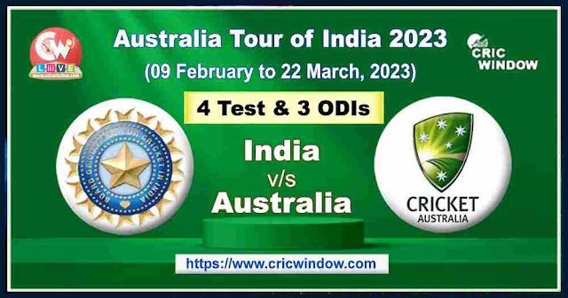 India vs Australia test ODI series cricket match Time table, Full Schedule