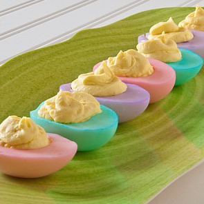 Pastel Deviled Eggs