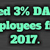 Expected 3% DA for TN Govt employees from July 2017.