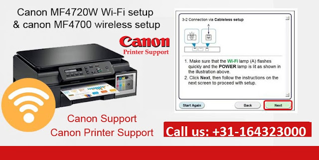 Canon MF4720W Wi-Fi-installatie en MF4700 draadloze installatie