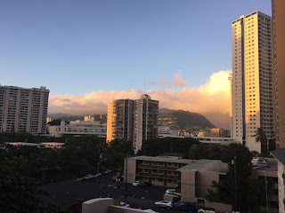 Honolulu Hawaii Skyscraper View of Mountains