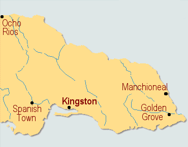 Kingston Map Region Political