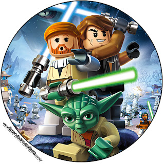 Star Wars Lego, Toppers or Free Printable Candy Bar  Labels.