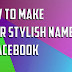 How to make your facebook name as Song lyric ID/Long Capital name id  NEW METHOD