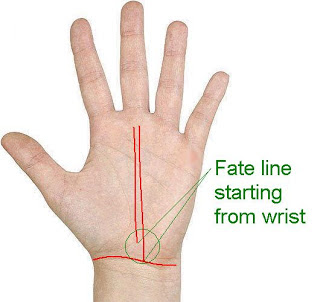 Fate Line and meanings