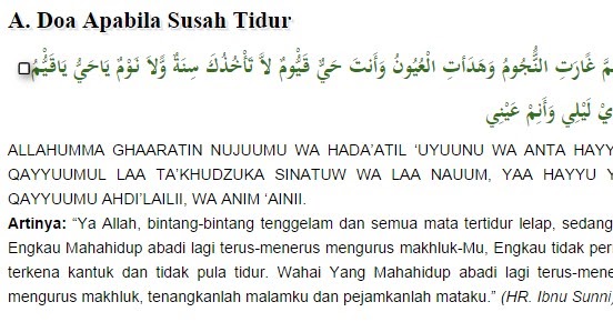 Cara Islami Mengatasi Susah Tidur ~ Cerita Nyata Keajaiban 